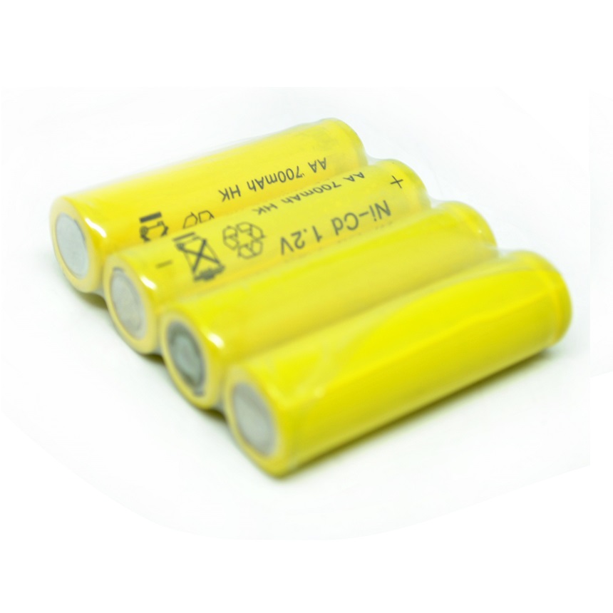 Rechargeable Battery Ni Cd Aa Mah V Pack Yellow