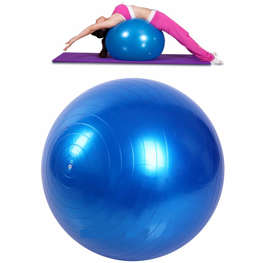 Bola Yoga Pilates Fitness Gym 45CM Blue JakartaNotebook