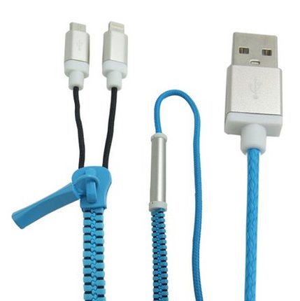 2 in 1 zipper duo magic cable lightning and micro usb with led light black jakartanotebook 2 in 1 zipper duo magic cable lightning and micro usb with led light black jakartanotebook