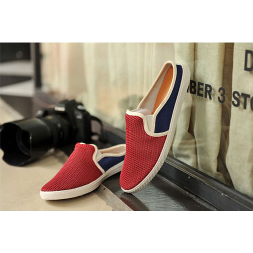  Sendal  Sepatu  Slip On Pria Size 40 Red JakartaNotebook com