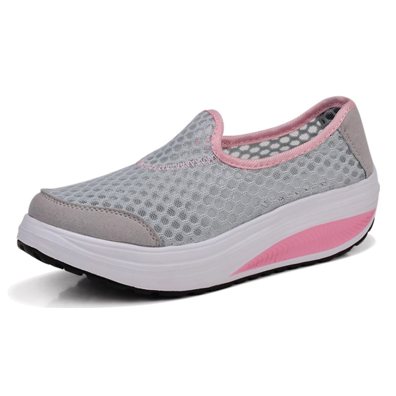  Sepatu  Slip On Platform  Wanita  Size 38 Gray 