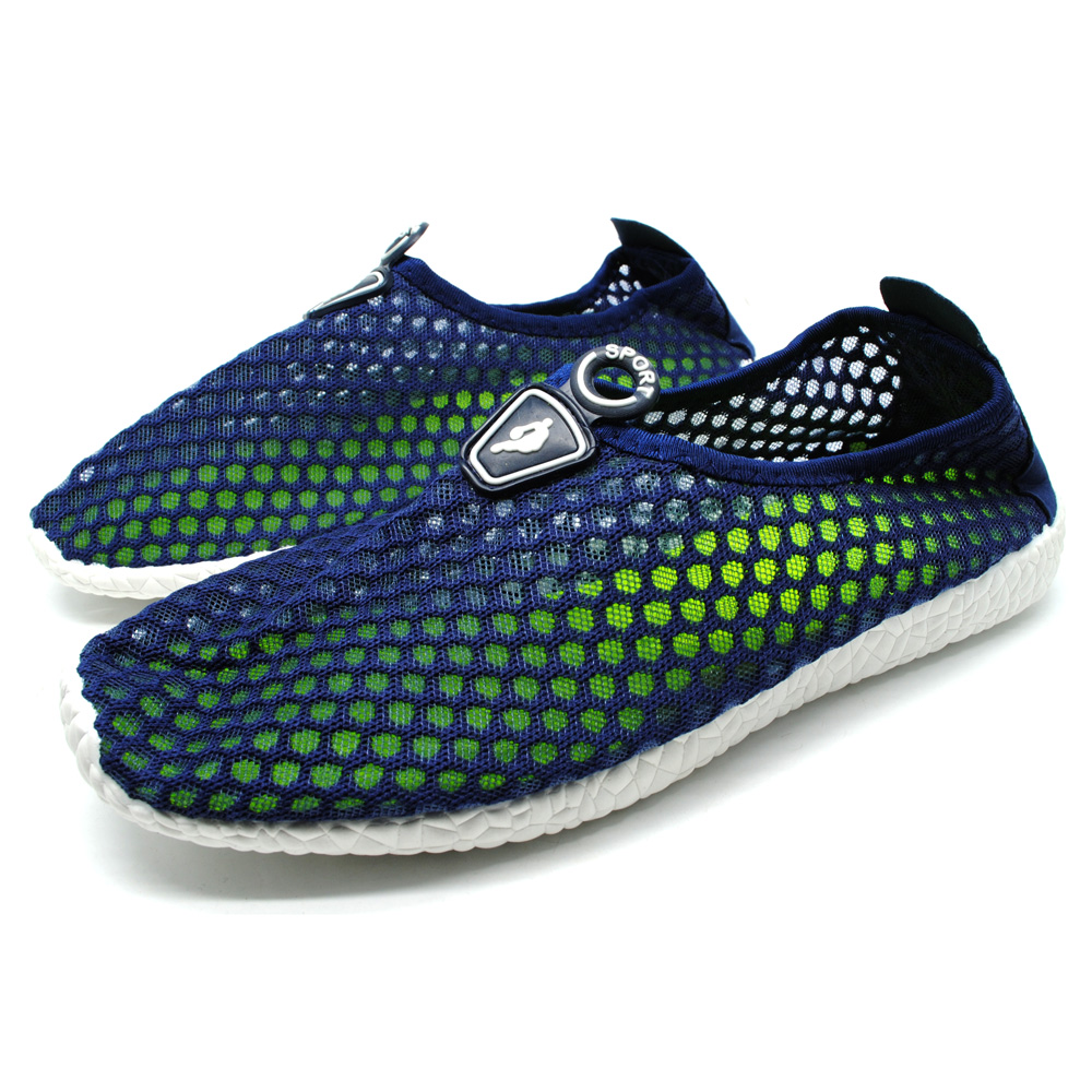 Sepatu Slip On Mesh Kasual Pria Size 41 - Dark Blue