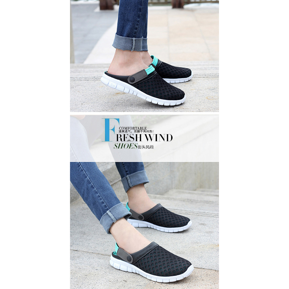 Sepatu Sandal  Slip On Santai  Pria  Size 38 Blue 