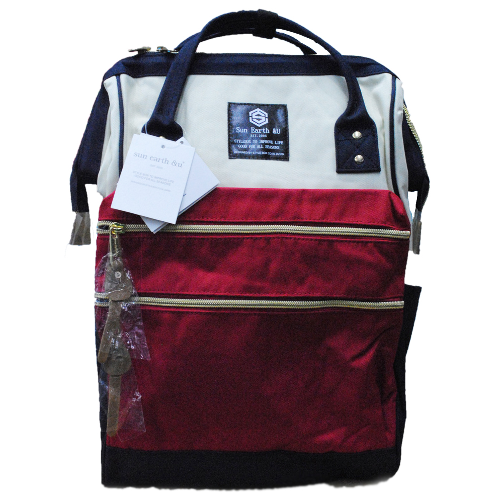 Anello Sun Earth U Tas  Ransel  Double Strip Red White 