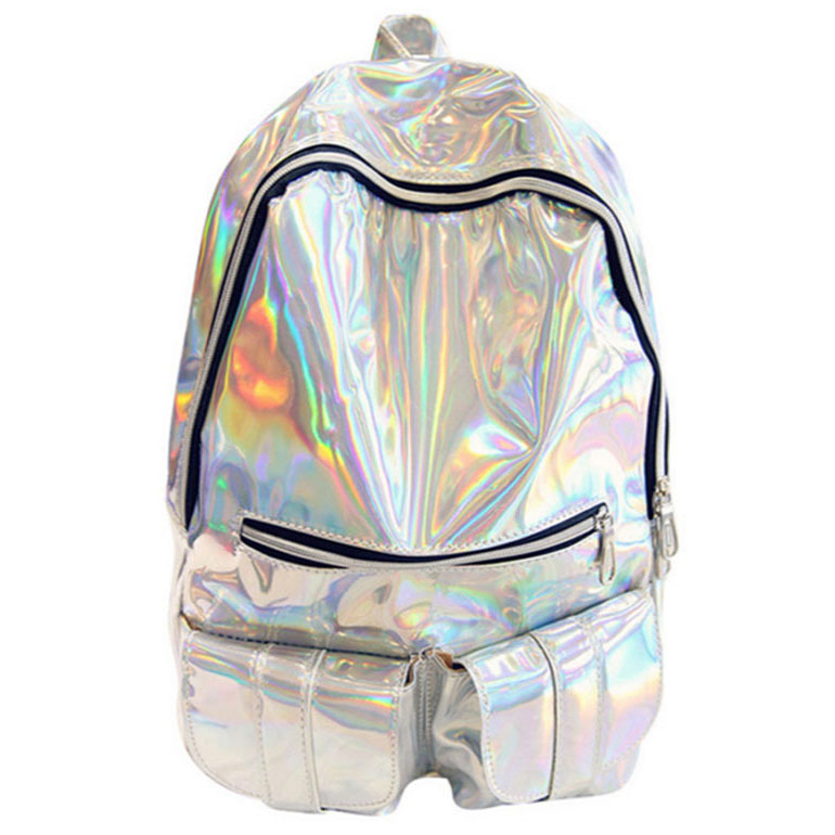  Tas  Ransel Wanita Hologram  Blink Blink Silver 