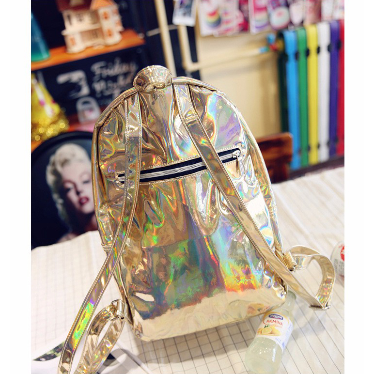 Tas Ransel Wanita Hologram Blink Blink - Silver