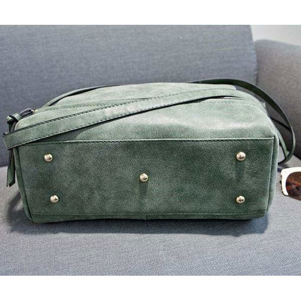  Tas  Selempang Kulit Shoulder Bag Wanita  Army  Green 