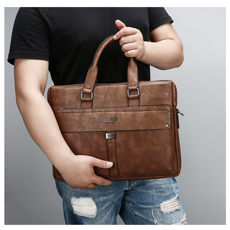  Jeep  Tas  Selempang Jinjing Messenger Bag Kulit  Maskulin 