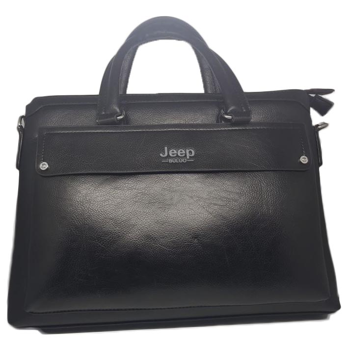 Jeep Tas  Selempang  Jinjing Kulit Maskulin Pria Black 