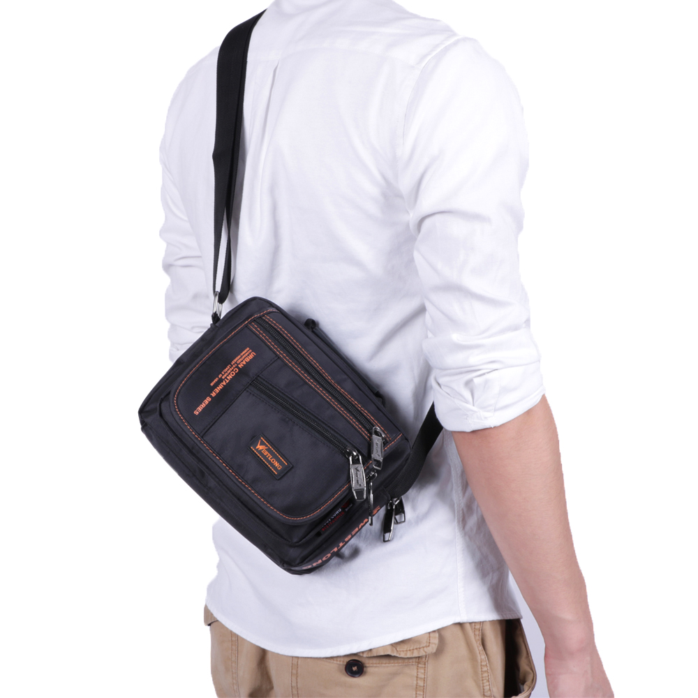 WESTLONG Tas Selempang Pria Waterproof  3720 1 Black 