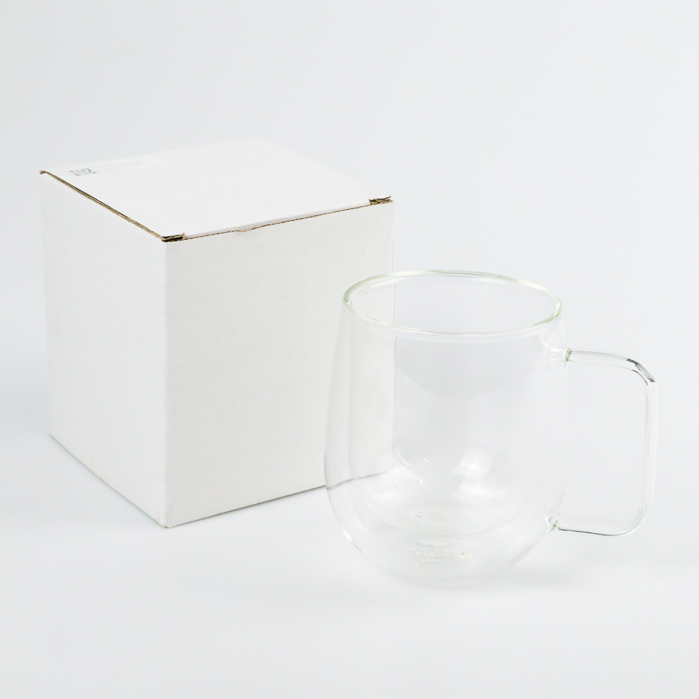 One Two Cups Gelas Cangkir Kopi Anti Panas Double Wall Borosilicate Glass Round Series 290ml 5597