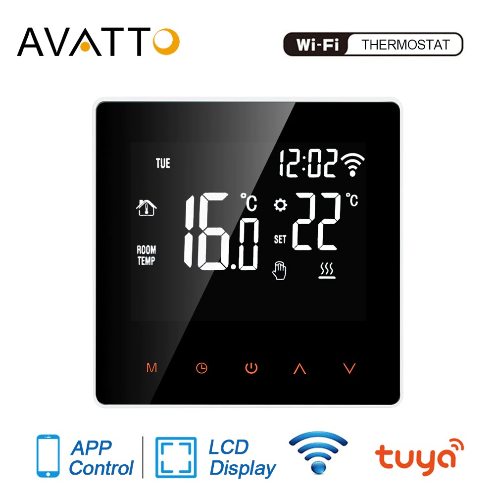 AVATTO Tuya Smart WiFi Floor Heating Thermostat Temperature Controller ...