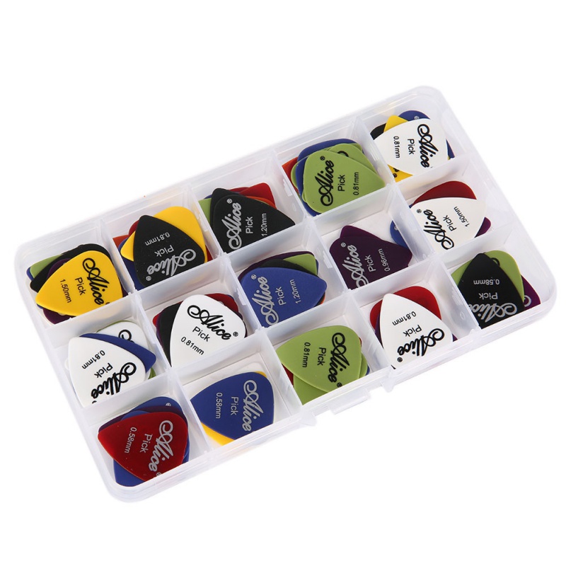 Alice Pick Gitar Akustik Frosted Face 24 PCS - Multi-Color 