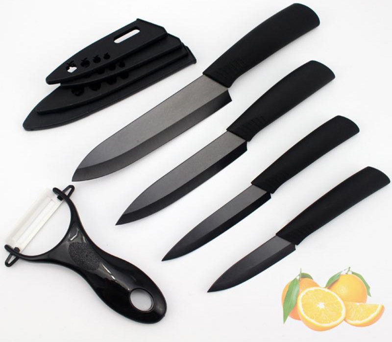 UTimHome Black Blade Pisau  Dapur  Keramik Set  5 in 1  