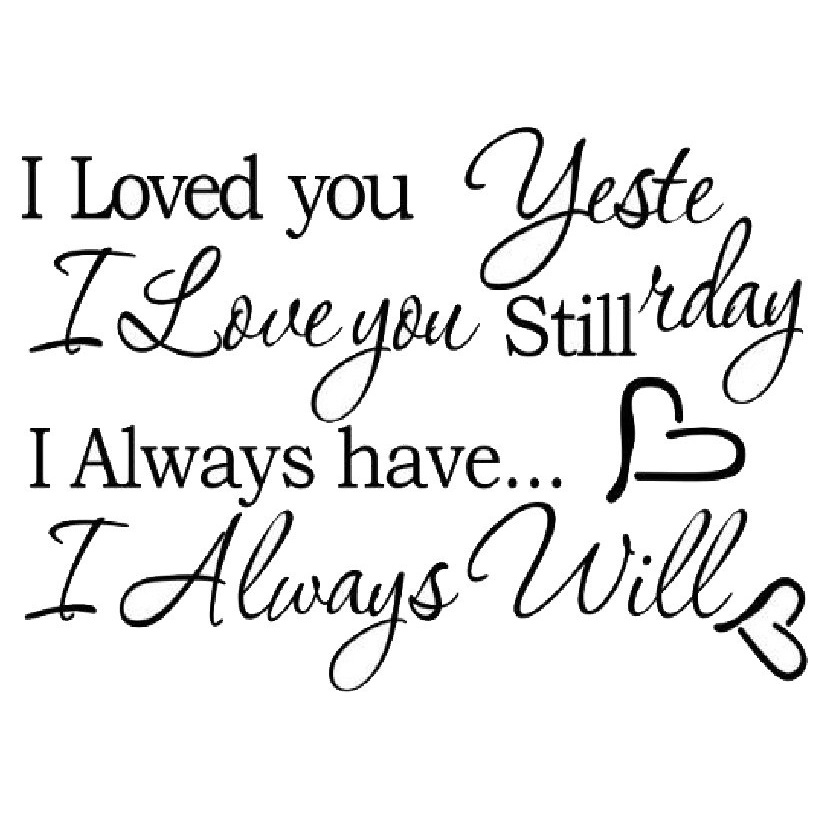 How long have i loved you. Love me.