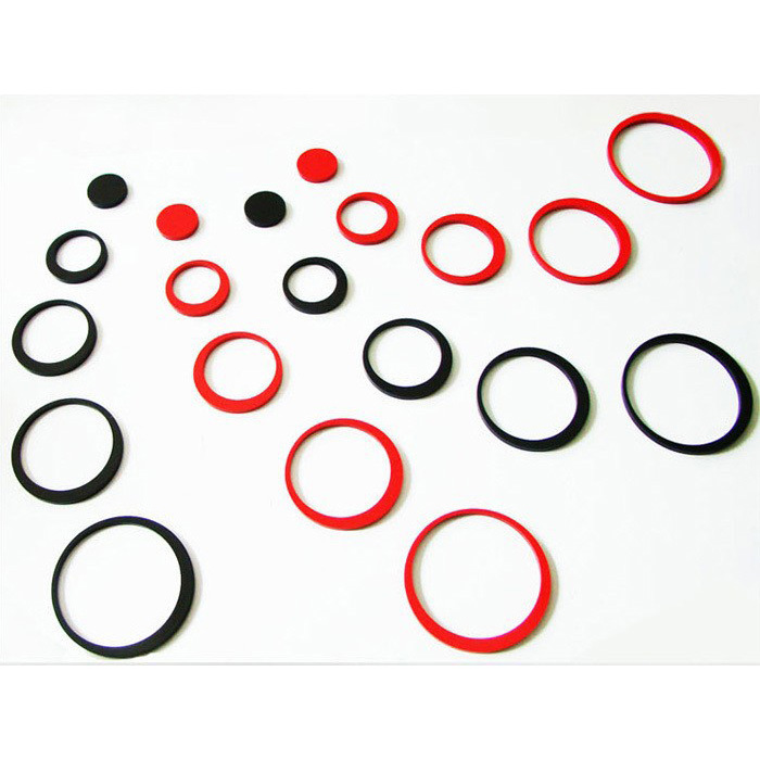  Sticker  3D  Wallpaper  Dinding  Circle Ring 5 PCS White 