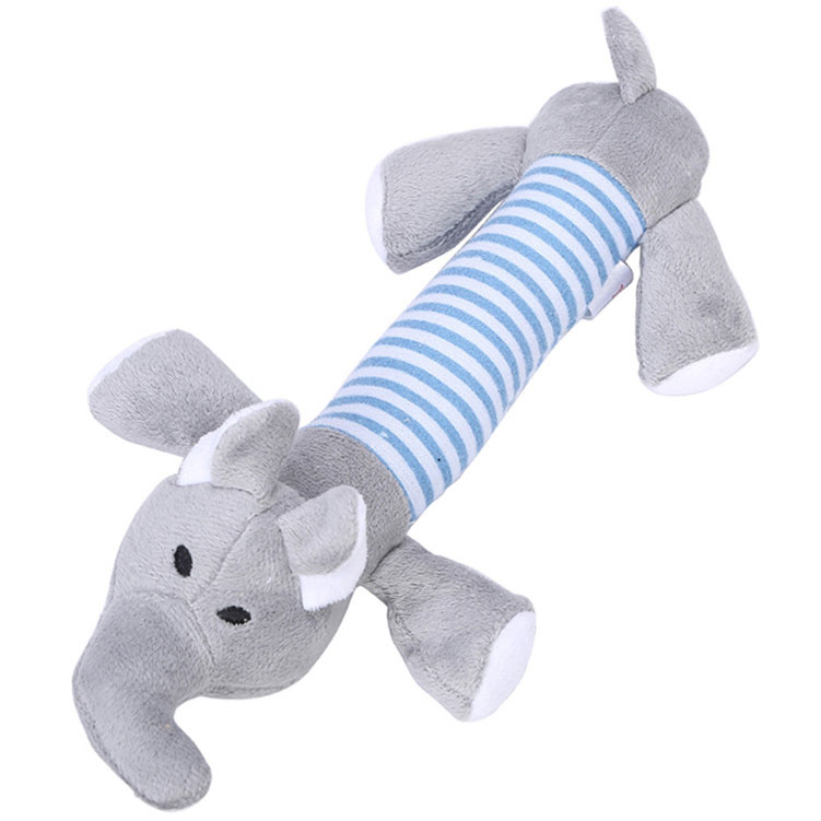 Mainan Boneka Gigit Anjing Model  Gajah Gray 