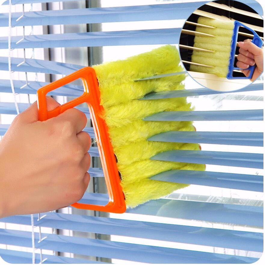 Sikat Brush  Microfiber Pembersih Ventilasi Kaca  Yellow 