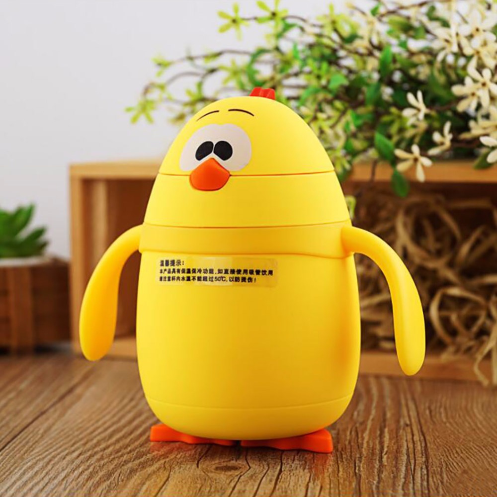 Botol Thermos Anak Lucu Model Anak Ayam 200ML - Yellow 