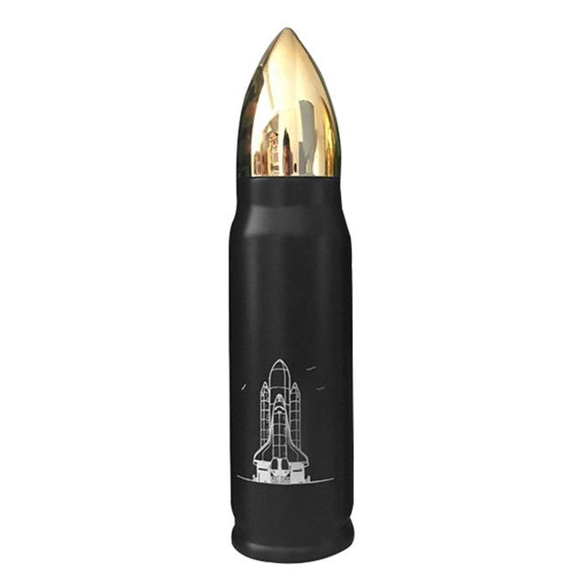 Botol Minum Termos Model Peluru Bullet Vacuum Cup 500ml 