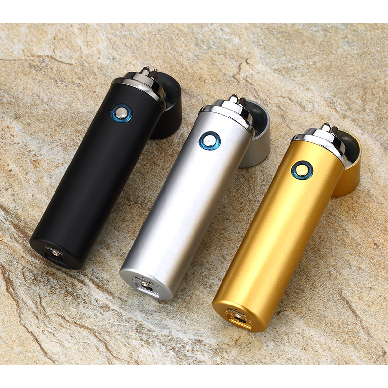 Noble Cylinder Korek Api Elektrik Pulse Plasma USB Lighter