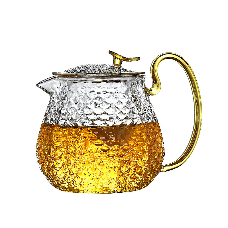 Homadise Teko Pitcher Teh Chinese Teapot Maker Borosilicate Glass 600ml With 4 Glass Jj0006 5752