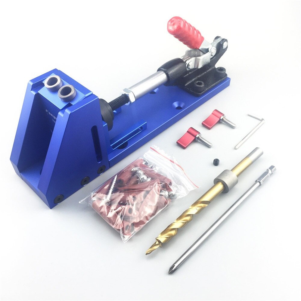 ALLSOME Alat  Pembuat  Lubang Kayu  Portable Hole Jig Kit 