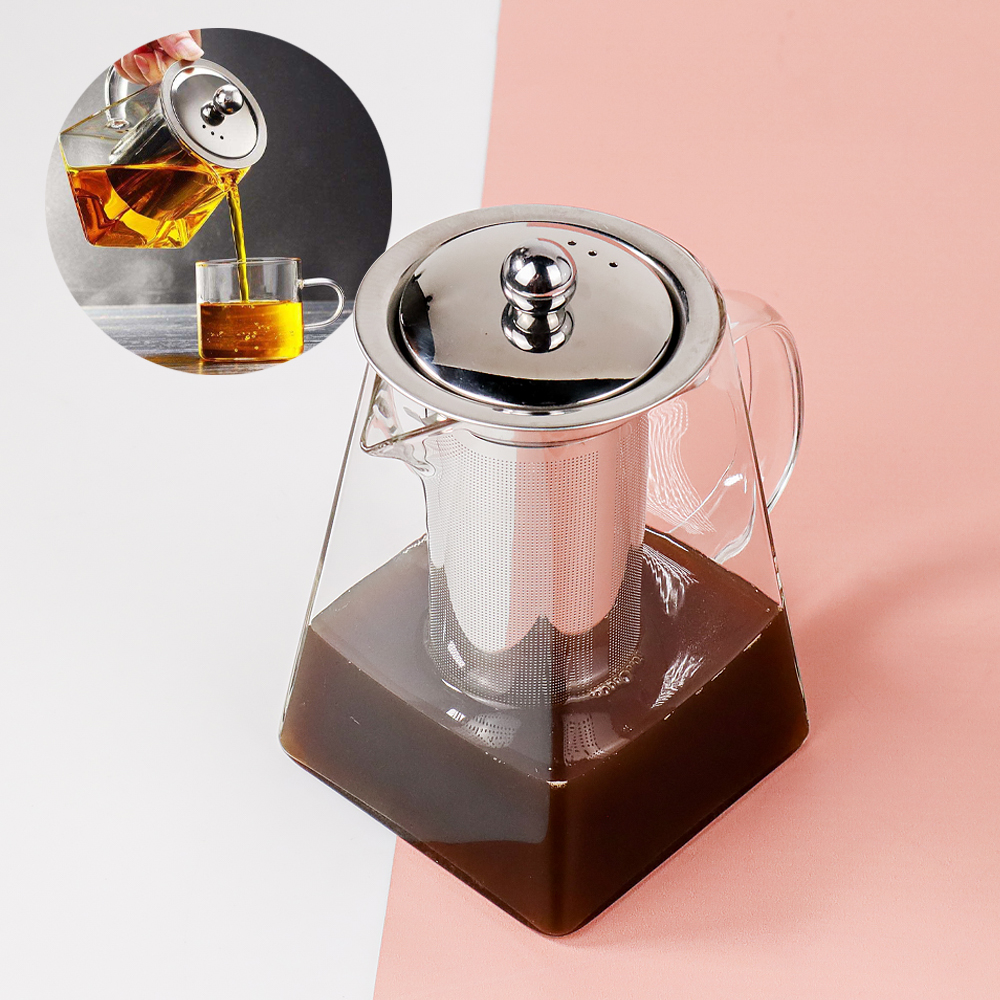 One Two Cups Teko Pitcher Teh Chinese Teapot Maker Borosilicate Glass 950ml Tp 761 0018