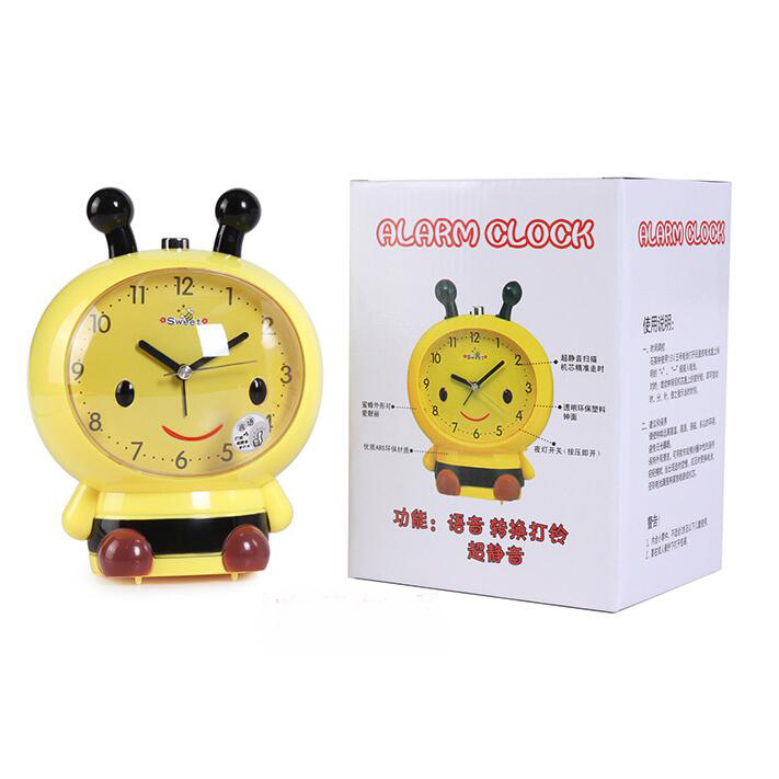  Jam  Meja  Analog Model  Bee Lebah Yellow JakartaNotebook com