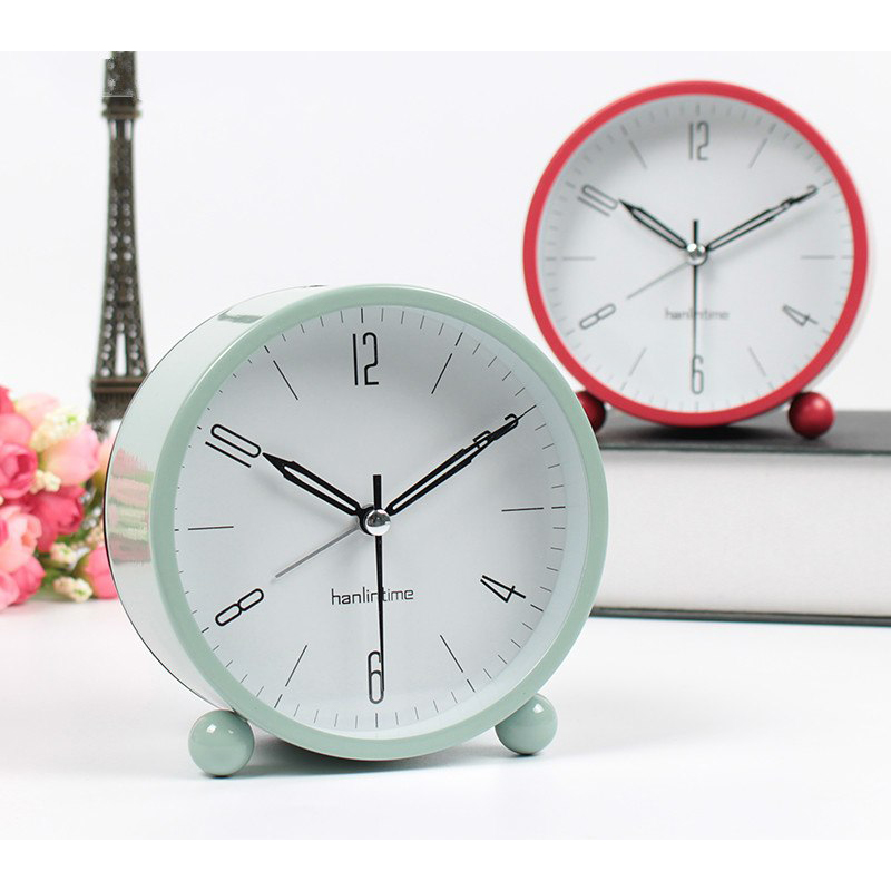 Jam Meja Analog Model Simple Minimalist Beige 