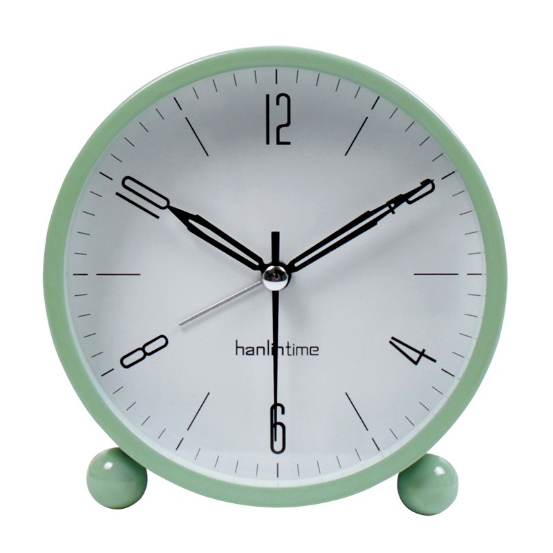 Jam Meja Analog Model Simple Minimalist Green 