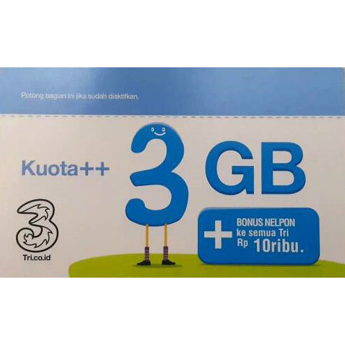 Three Voucher Kuota 3gb Bonus Nelpon 10rb Jakartanotebook Com