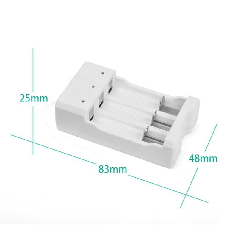 Charger Baterai  USB Plug  Lithium ion 3 slot for AA AAA 