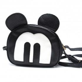  Tas  Ransel Wanita Model Mickey Mouse Black 