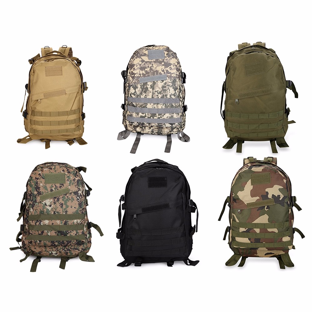  Tas  Ransel Laptop Desain  Militer 3D  Black 