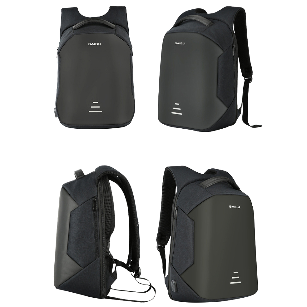 BAIBU Urban Tas  Ransel Laptop dengan USB  Charger ZL1913 