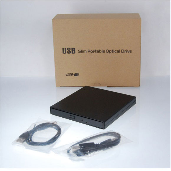USB CDROM SuperSlim Portable  Optical Drive Black 