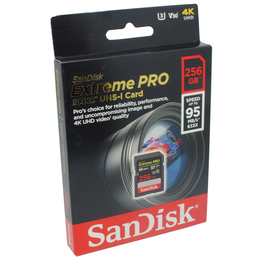 Карта памяти sandisk extreme pro sdhc uhs class 3 v30 95mb s 32gb