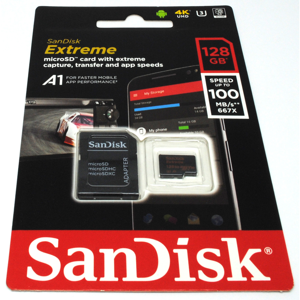 Карта памяти sandisk extreme pro 128gb microsdxc