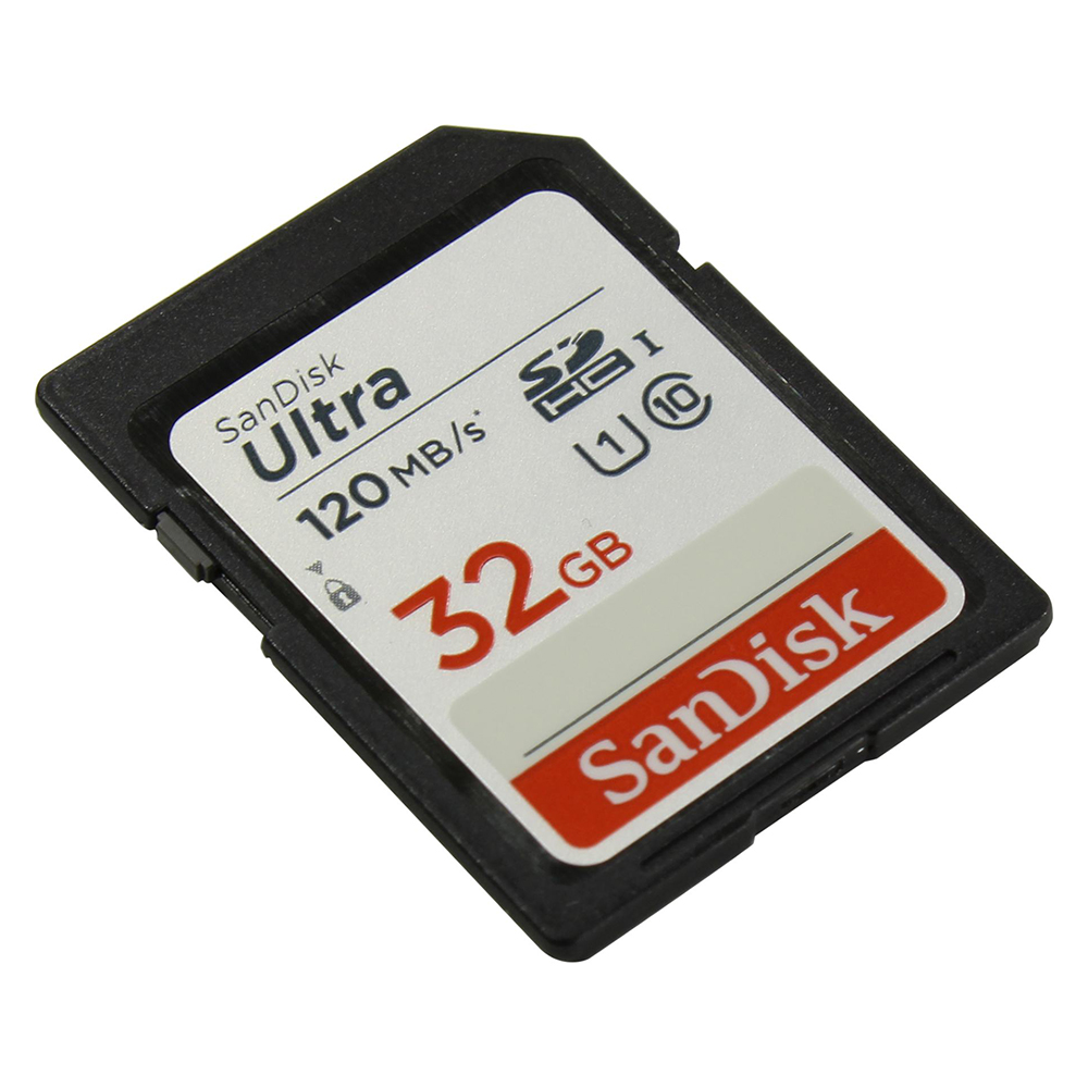 SanDisk Ultra SDHC UHS-I Class 10 SD Card (120mb/s) 32GB - SDSDUN4-032G- GN6IN - JakartaNotebook.com