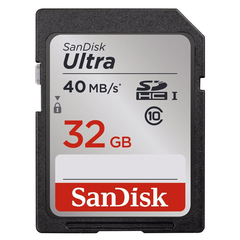 SanDisk Ultra SDHC Card UHS-I Class 10 (40MB/s) 32GB - SDSDUN-032G ...