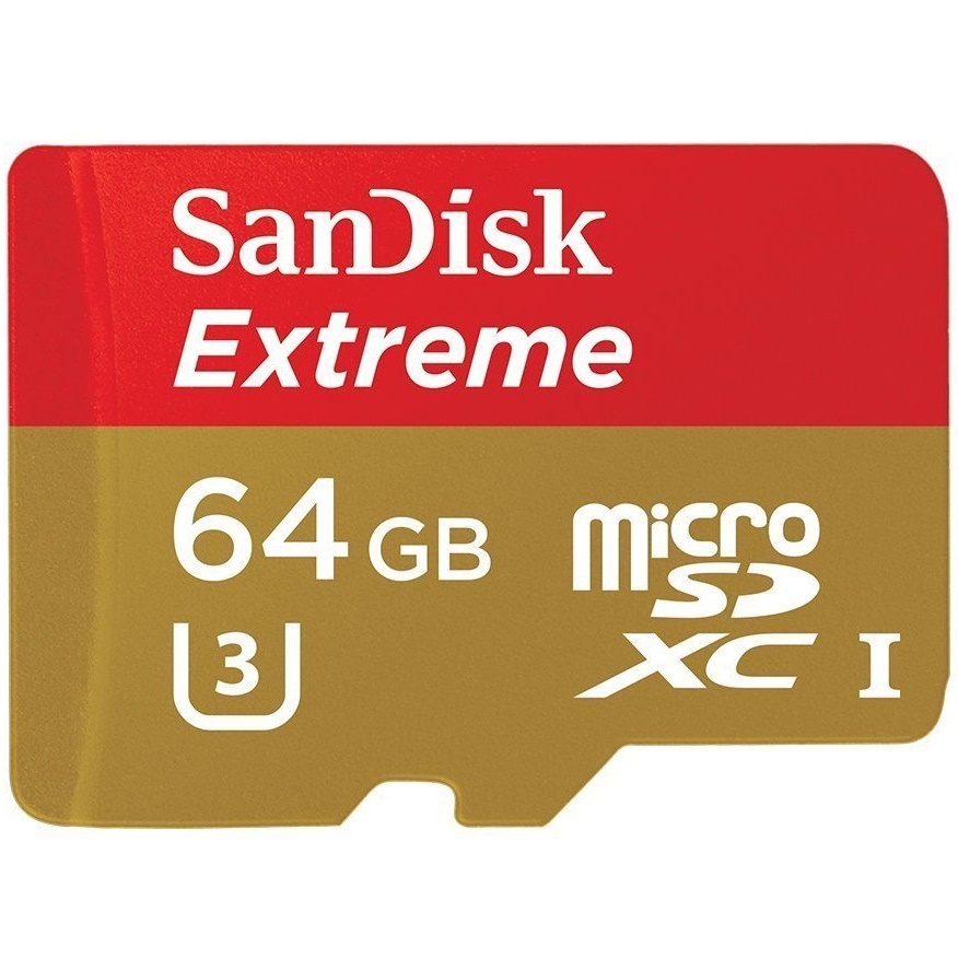 Карта памяти sandisk sdxc extreme class 10 uhs i u3 150 60mb s 64gb