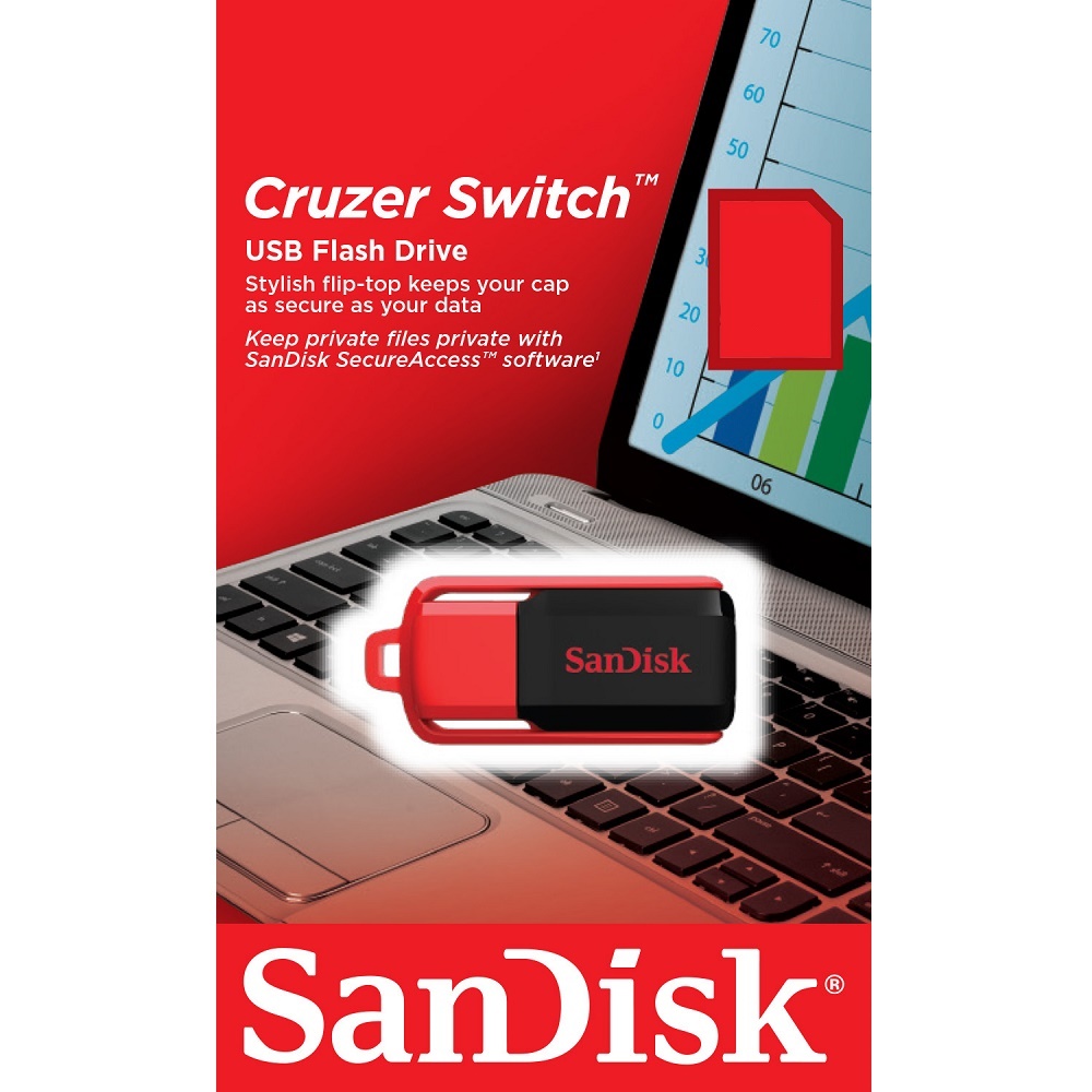 Sandisk Cruzer Switch USB Flash Drive SDCZ52-016G - 16GB 