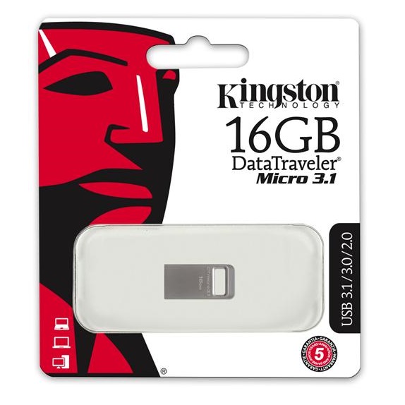 Kingston DataTraveler Micro 3.1 USB DTMC3/16GB - 16GB 