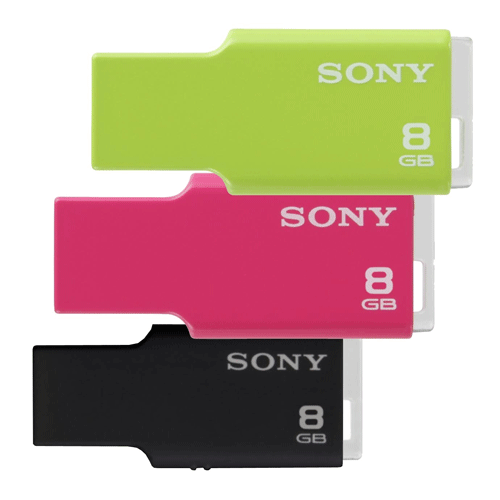 Sony USM8GM MicroVault TINY Series USB Flash Drive - 8GB 