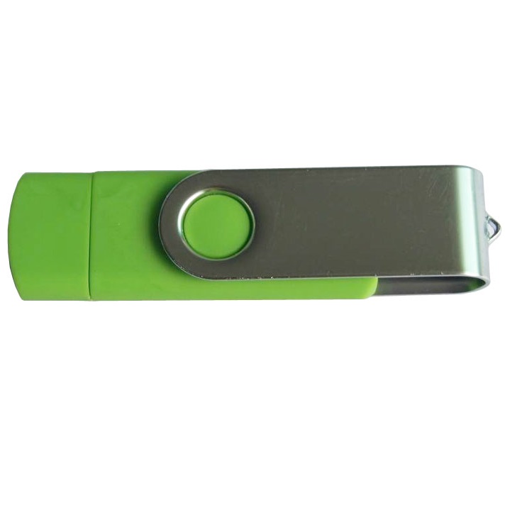 Udisk C-01U Flash Drive OTG Function 4GB (No Box) - Green 