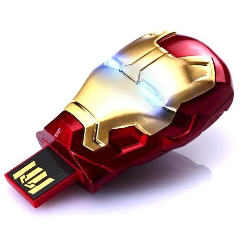 Iron Man Head USB 2.0 Flashdisk - 16GB - Red 