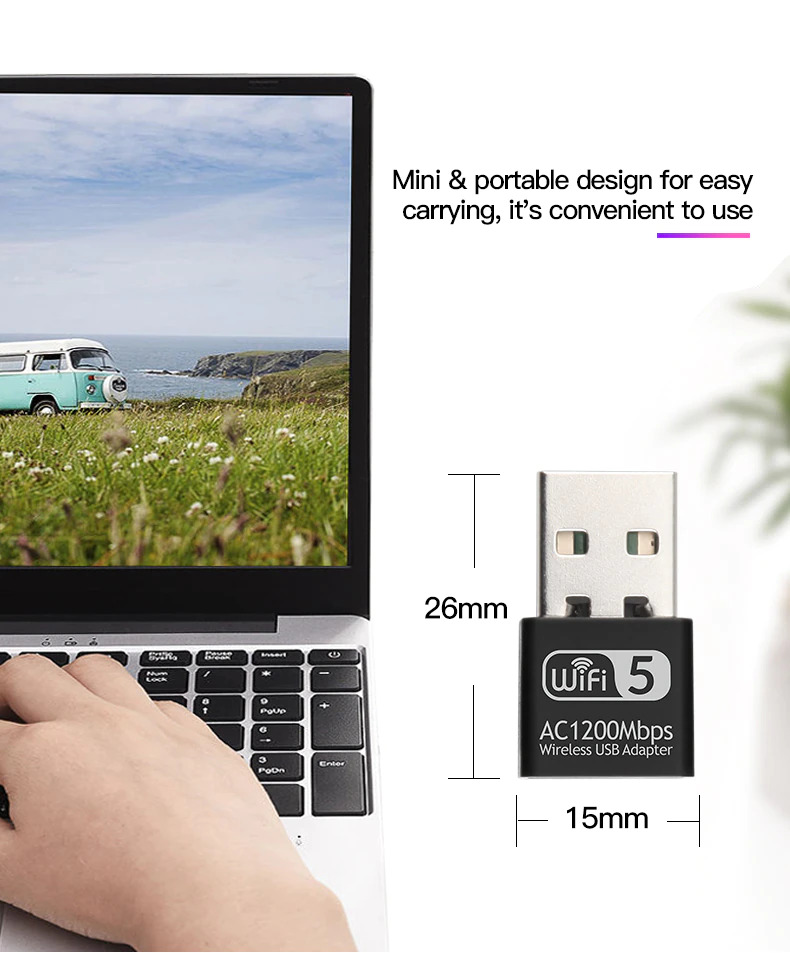 Fenvi Mini Usb Wifi Transmitter Receiver Dongle Adaptor Ac