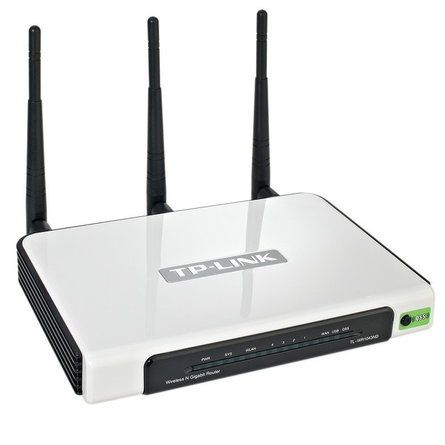 TP-LINK N300 Wireless Gigabit Router with 3x5dBi Detachable Antennas ...