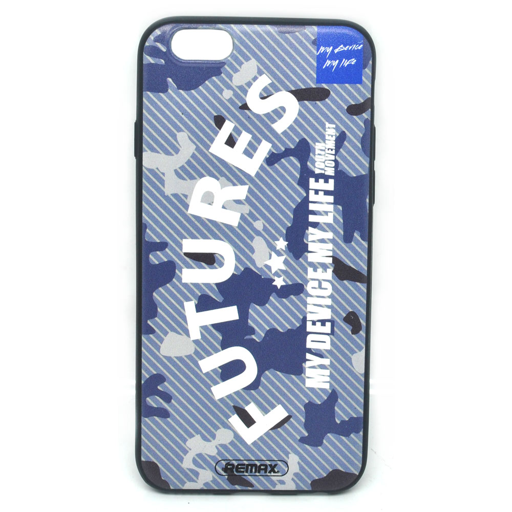 Remax Relief Creative TPU Case for iPhone 6/6s Plus - Blue 